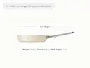 Ceramic Mini Fry Pan - Cream - Detail