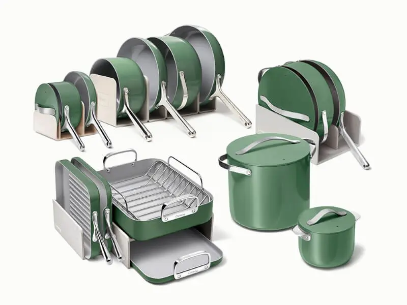 Full Ceramic Cookware Bundle - Sage - Hero