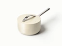 Ceramic Sauce Pan - Cream - Hero