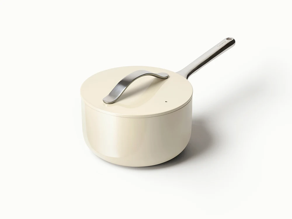 Ceramic Sauce Pan - Cream - Hero