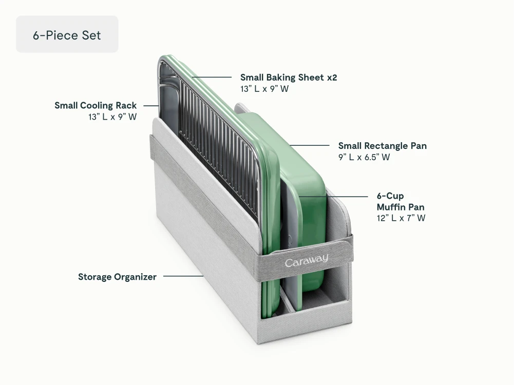 Mini Bakeware Set - Sage - Detail