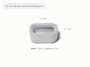 Mini Rectangle Container - Gray - Detail