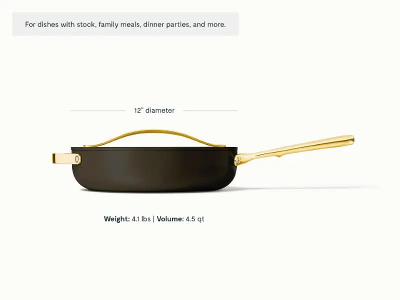 Saute Pan - Black - Detail