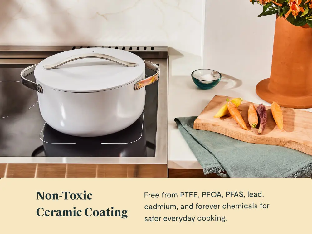 Ceramic Dutch Oven - Gray - Stovetop