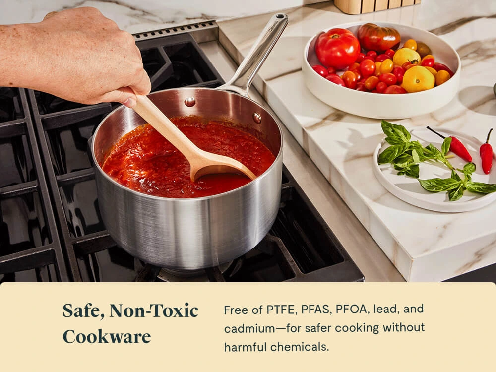 Sauce Pan - Stainless Steel - Non-Toxic Lifestyle