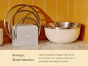 Mixing Bowls Lid Organizer - Storage