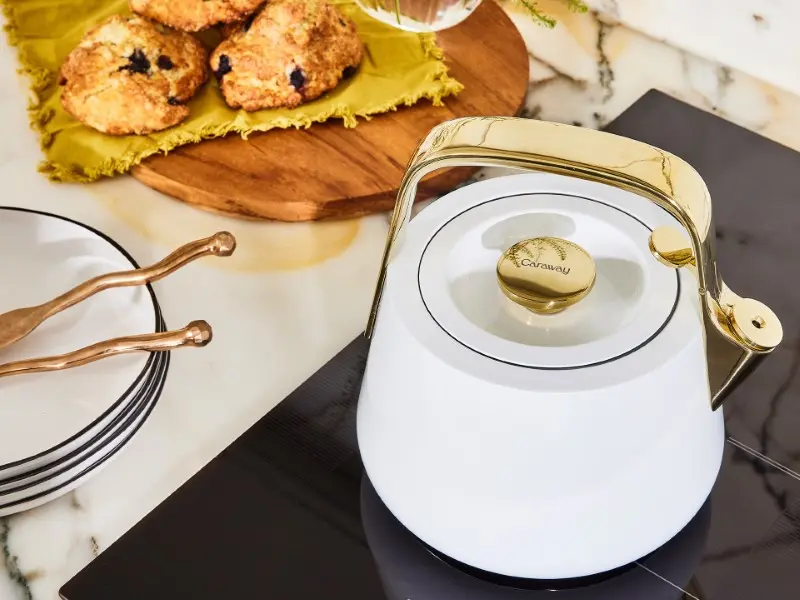 Whistling Tea Kettle - White - Lifestyle