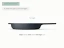 Enameled Cast Iron Skillet - Midnight Blue - Detail