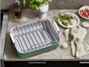 Roasting Pan - Sage - Preparing Meal on Counter