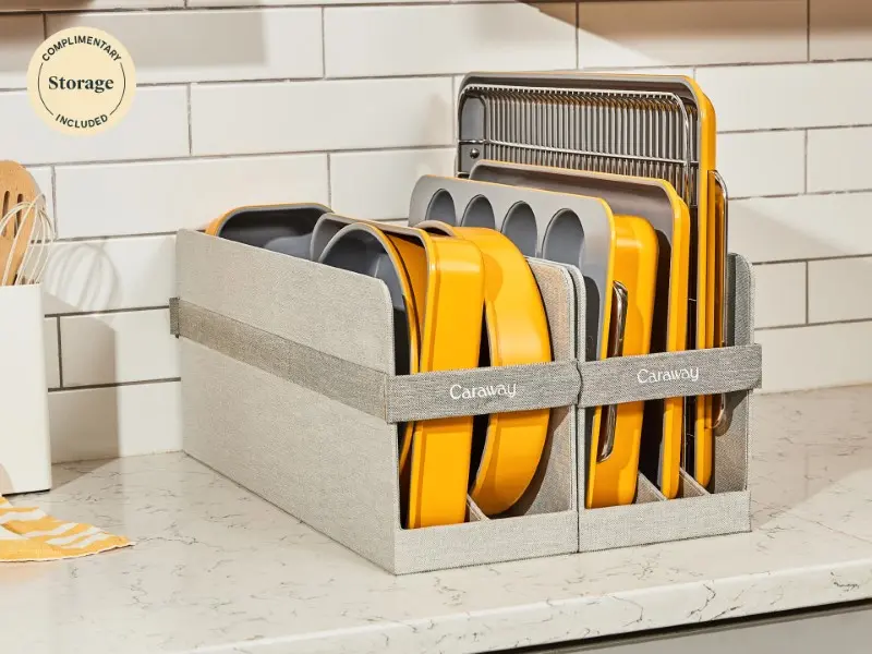 11 Piece Bakeware Set - Marigold - Complimentary Storage