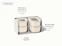 Mini Food Storage Set - Cream - Detail