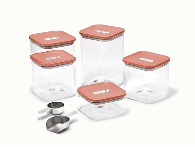 Glass Airtight Container Set - Perracotta - Hero