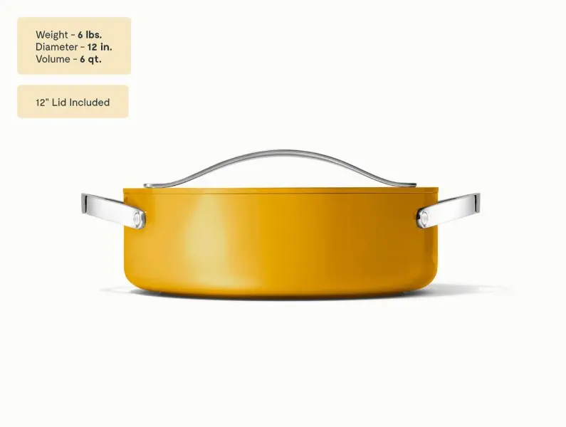 Ceramic Rondeau - Marigold - Side