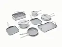 Ceramic-Coated Cookware Bundle - Gray - Hero