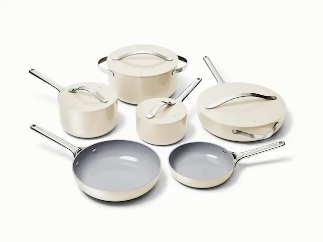 Ceramic Cookware & Minis Set - Cream - Hero