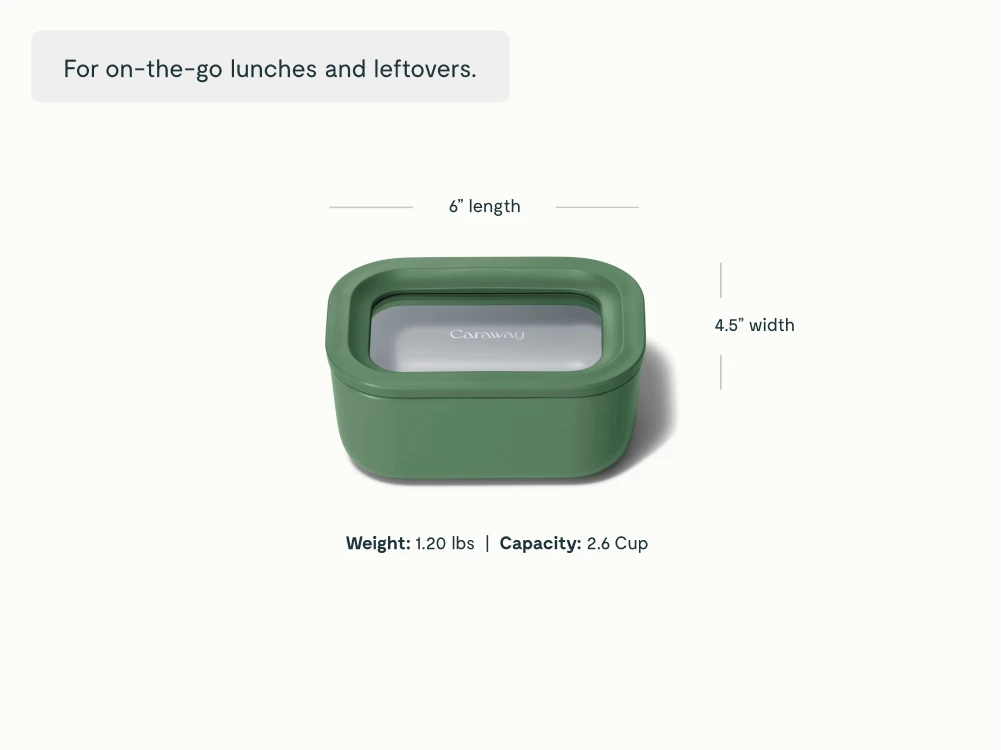 Mini Rectangle Container - Sage - Detail