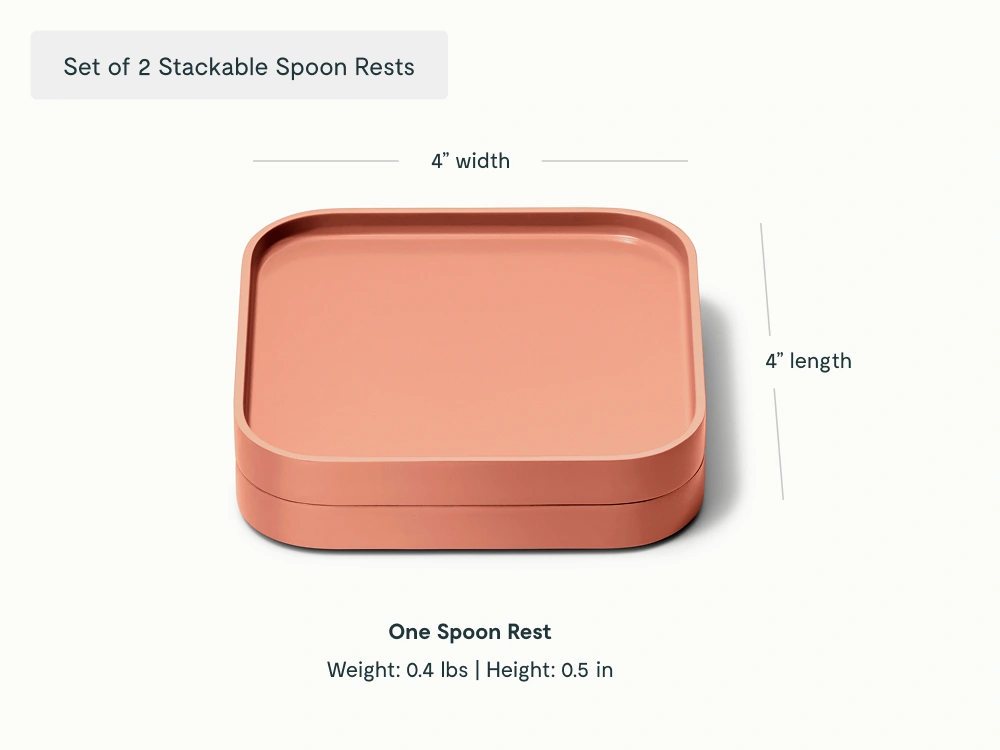 Spoon Rest Set of 2 - Perracotta - Detail