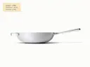 Ceramic Stir Fry Pan - Gray - Detail