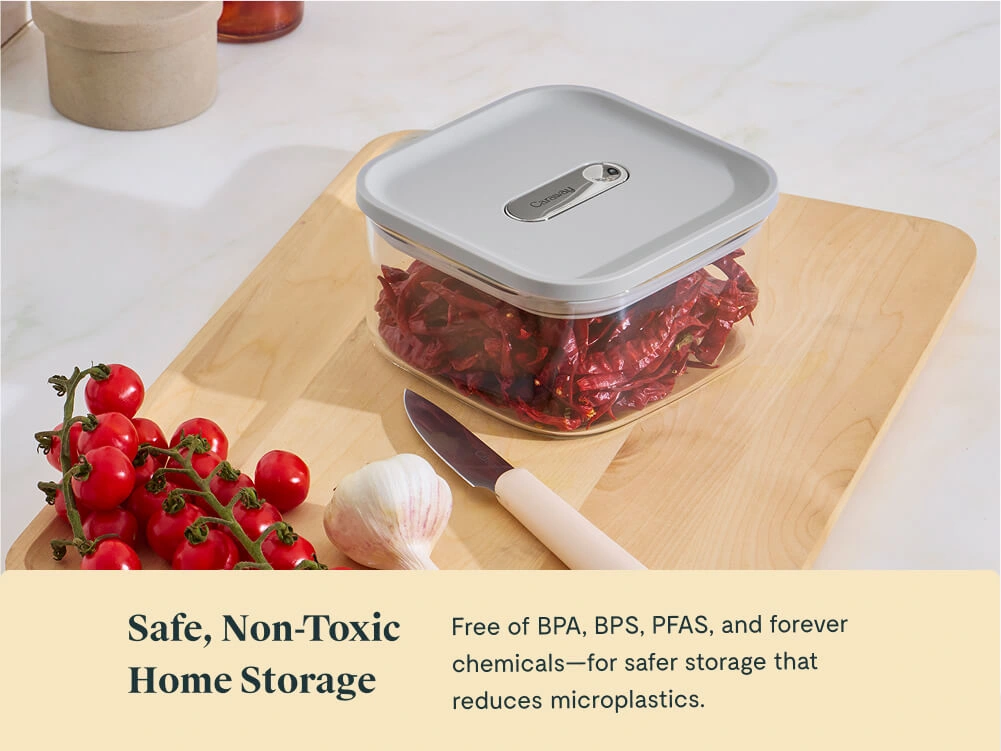 Small Glass Airtight Container - Gray - Counter Lifestyle