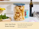 Large Glass Airtight Container - Navy - Kitchen Counter - Lifestyle