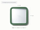 Large Storage Container - Sage - Detail