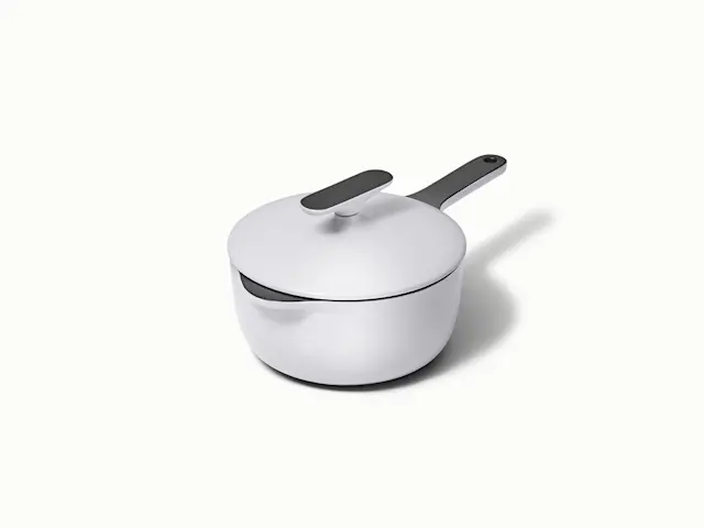 Enameled Cast Iron Mini Sauce Pan - Gray - Hero
