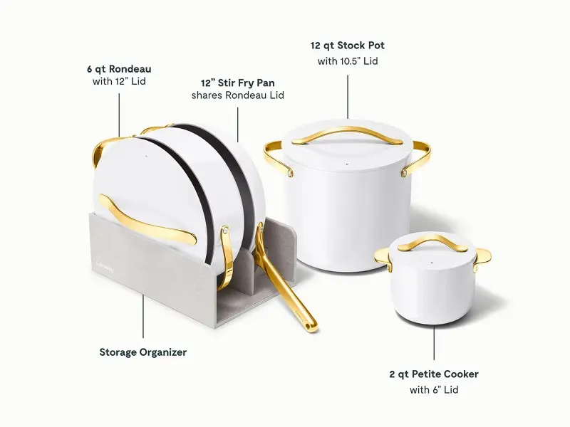 Ceramic Cookware+ Set - White - Detail