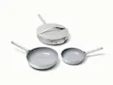 Ceramic Fry Pan Trio - Gray - Hero