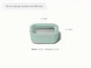 Mini Rectangle Container - Mist - Detail