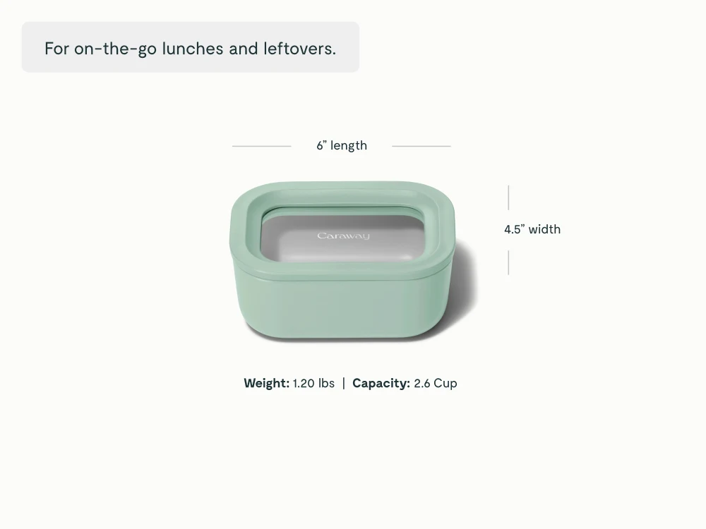 Mini Rectangle Container - Mist - Detail