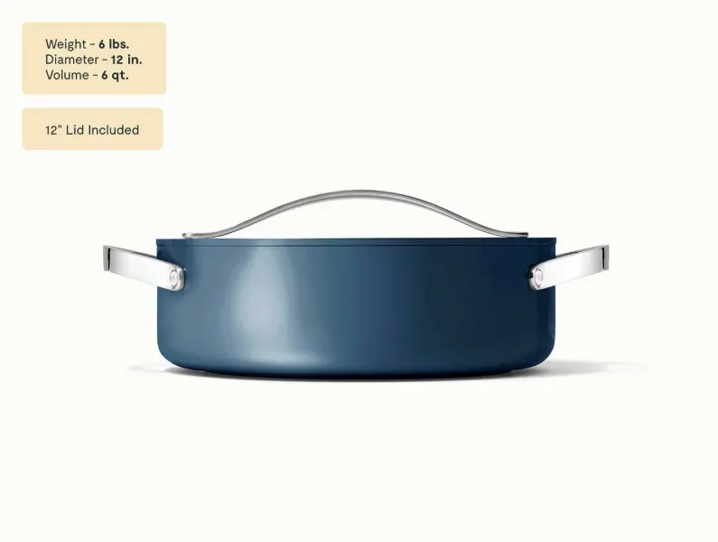 Ceramic Rondeau - Navy - Side