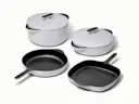 Enameled Cast Iron Set - Gray - Hero
