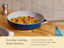 Ceramic Fry Pan - Navy - Tablescape Lifestyle