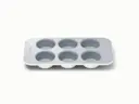 6 Cup Muffin Pan - White - Hero
