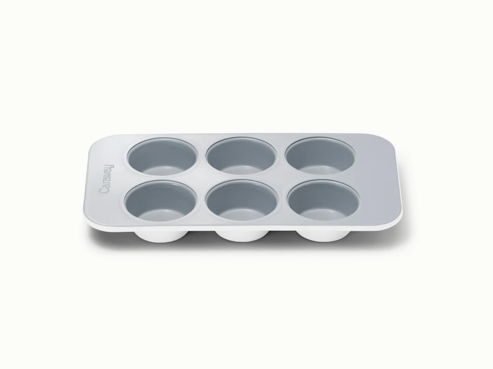 6 Cup Muffin Pan - White - Hero