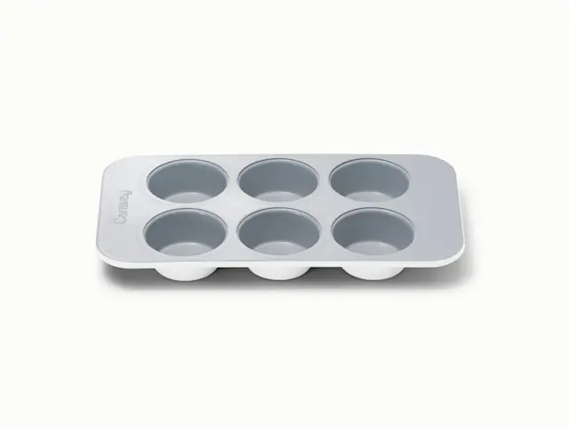 6 Cup Muffin Pan - White - Hero