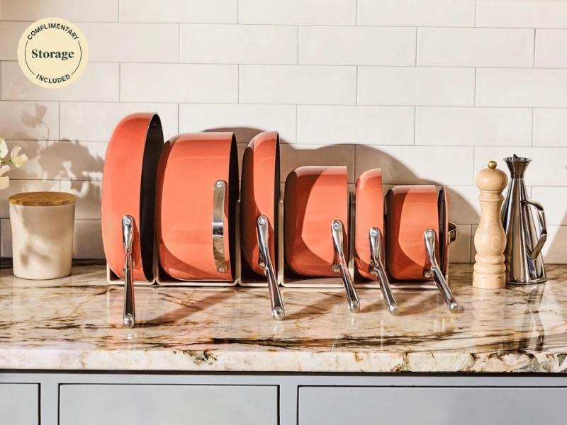 Deluxe Cookware Set - Perracotta - Complimentary Storage Included