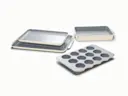 6 Piece Half Bakeware Set - Cream - Hero