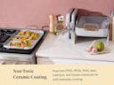 Ceramic Squareware Set - Gray - Stovetop Lifestyle