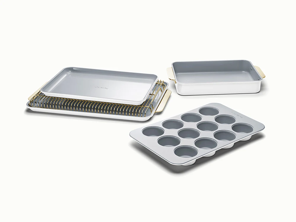 6 Piece Half Bakeware Set - White - Hero