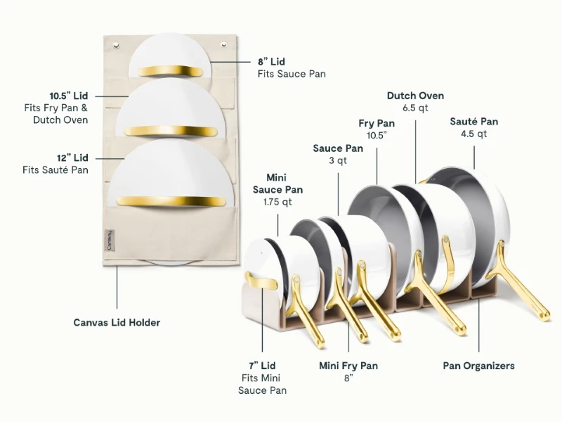 Deluxe Cookware Set - White - Detail