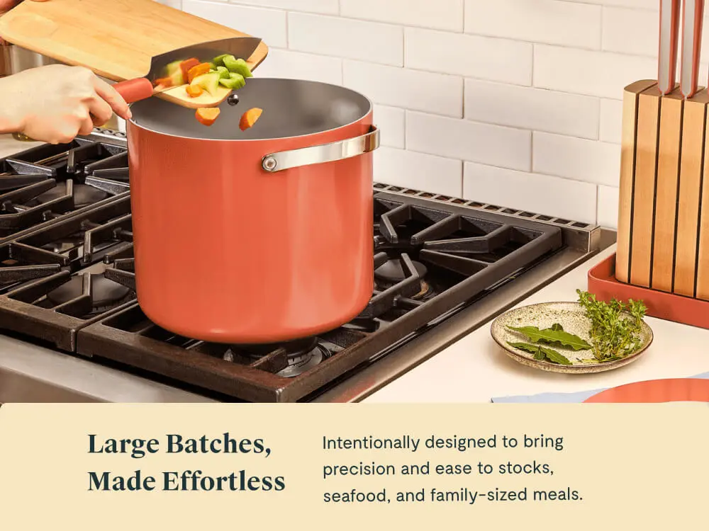 Ceramic Stock Pot - Perracotta - Lifestyle Stove