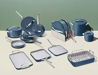 Full Ceramic Cookware Bundle - Navy - Navigation Mobile