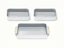 Rectangle Pan Trio - White - Hero