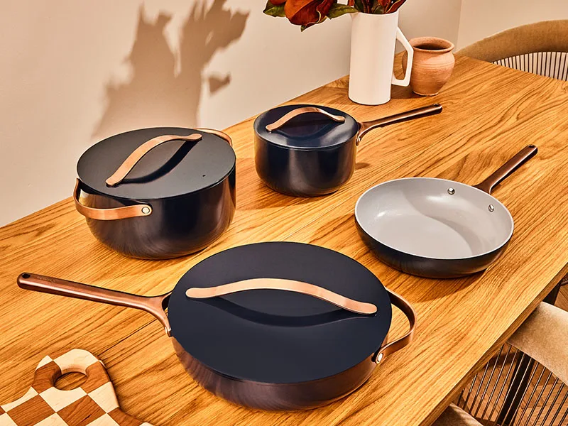 Ceramic Cookware Set - Copper Midnight - On Table Top