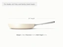 Large Fry Pan - Cream - Detail