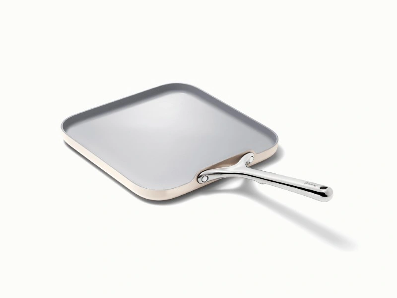 Square Griddle Pan - Cream - Hero