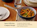 Ceramic Mini Fry Pan - Saute Pan - Navy - Tablescape Lifestyle