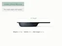 Enameled Cast Iron Mini Skillet - Midnight Blue - Detail
