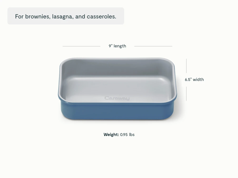 Small Rectangle Pan - Slate - Detail